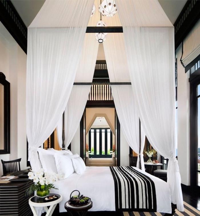 Modern yatak ucuz modern tarz tasarım trendy baykuş dekorasyon fikirleri beyaz ve siyah yatak odası kolonyal tarzı