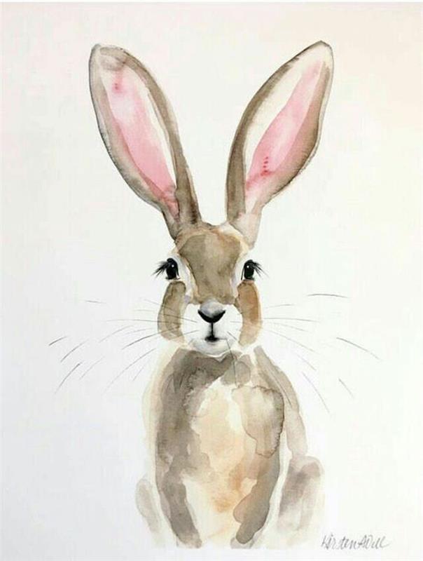 Očarljiva zajčka z visokimi ušesi Slika v akvarelu Kako narisati dekle Kako narisati dekle
