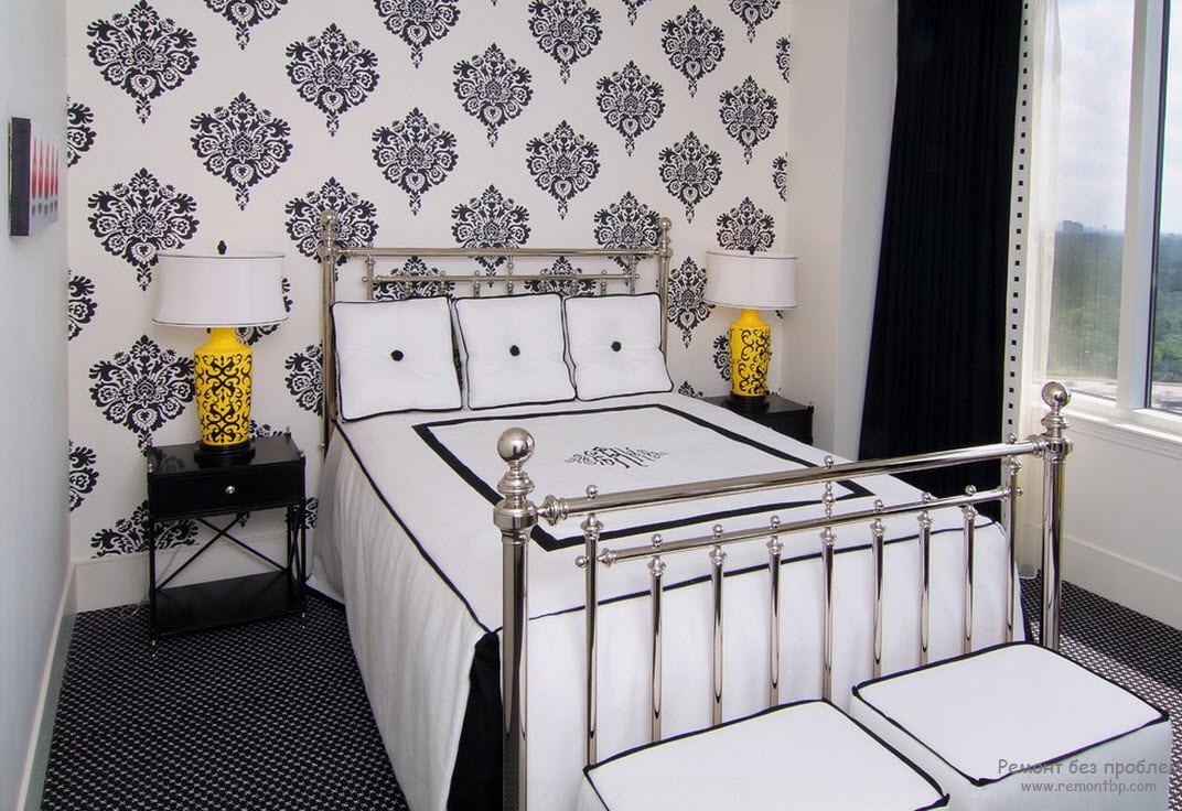 Quarto preto e branco