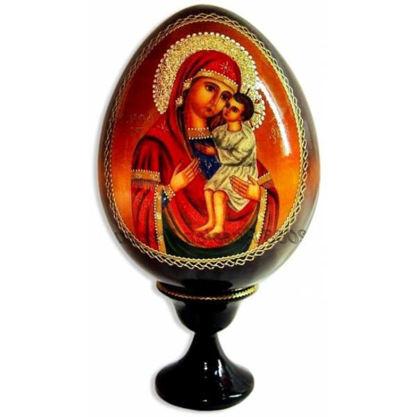leseno jajce z ikono