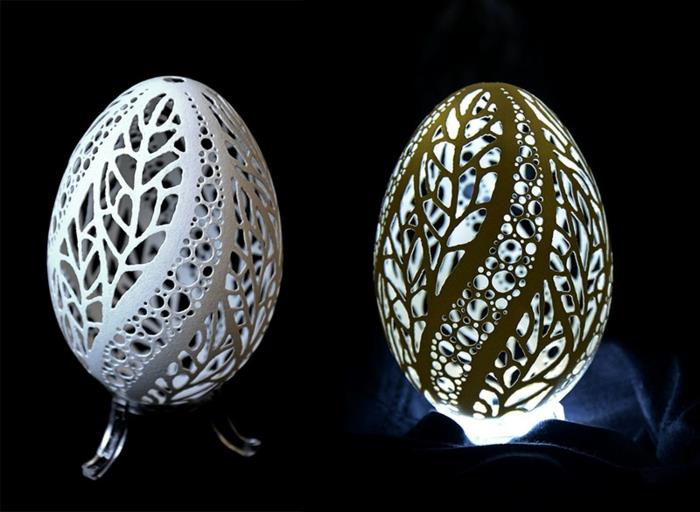 yumurta heykeli nasıl yapılır fikri, çiçek desenleri, yumurta kabuğunun nasıl özelleştirileceğine dair sanatsal fikir