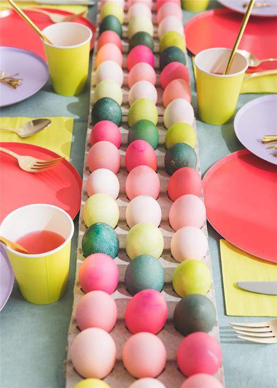 Velykų amatų veikla Velykų kiaušinių dažymas lengva dekoravimo idėja