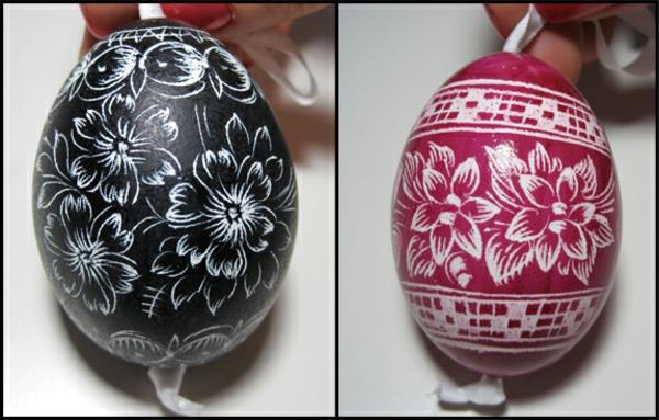 velikonočna jajca, okrašena-češka