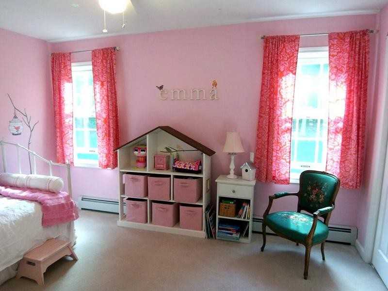 Exemplos de decoração de um quarto para uma foto de filha