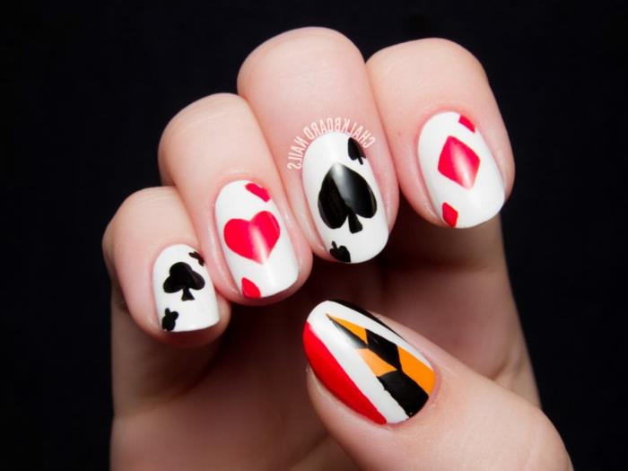 Komplet pol trajnega laka Opi poltrajnega laka alice in wonderland nail design čudovita tema