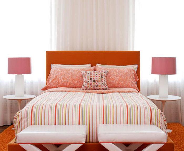 Modern yetişkin yatak odası modern yetişkin yatak odası turuncu yetişkin yatak odası