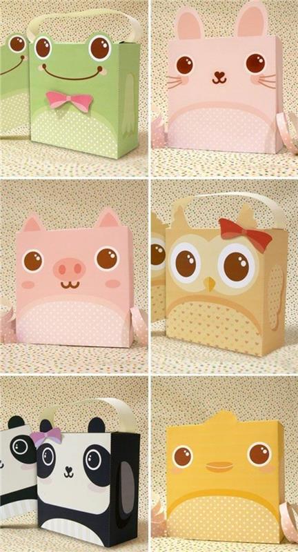 origami stačiakampė dėžutė su veido bruožais-vaiko-gimtadienio-dovanų dėžutė