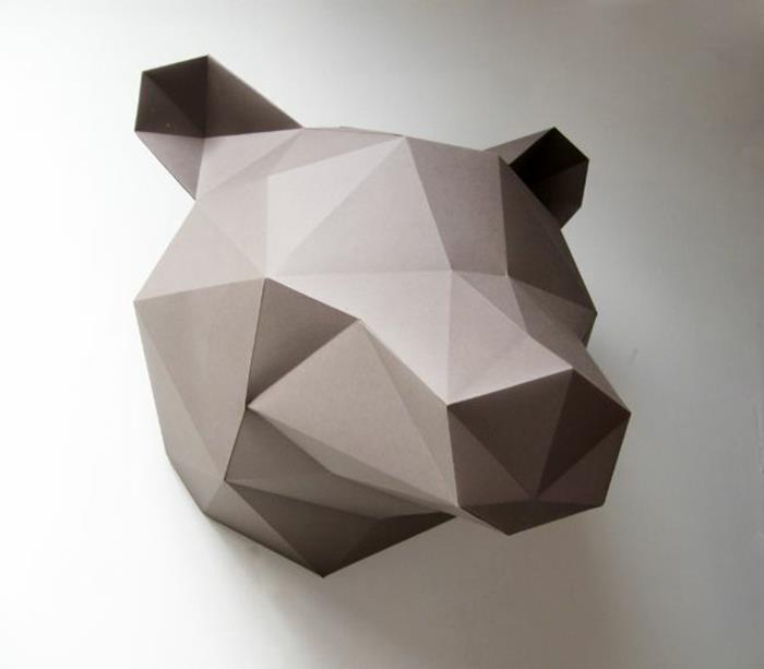 origami-yapması kolay-katlama-origami-hayvan-şekli-güzel-hayvan-renk-gri-origami