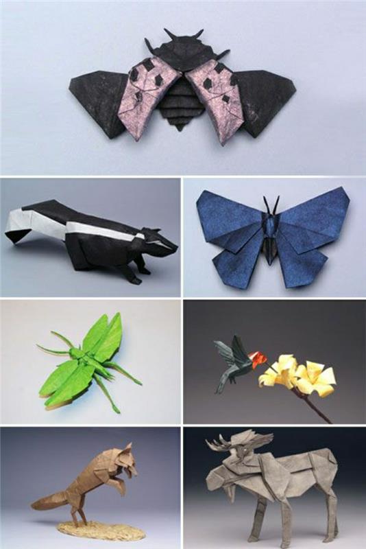 origami-za-začetnike-zložljiv-papir-origami-papir-živali-za začetnike