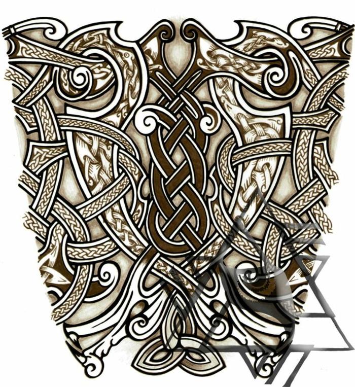 Orijinal fikir dövme vikings anlamı sembolü