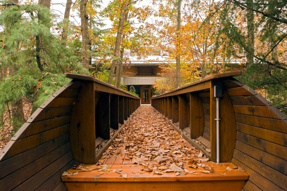 Casa privata con architettura insolita