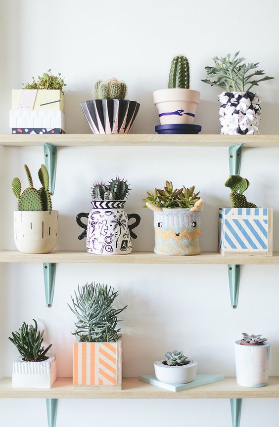 Vasos de flores como decoração