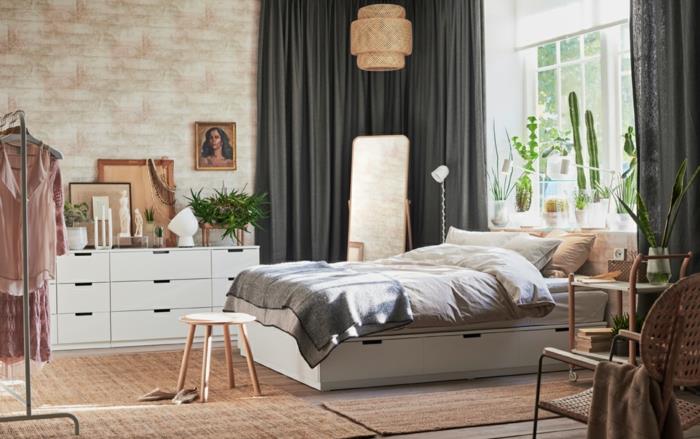 Mor ve gri renk kombinasyonu gri ve mor yatak odası dekoru güzel fikir yatak sandalye ikea