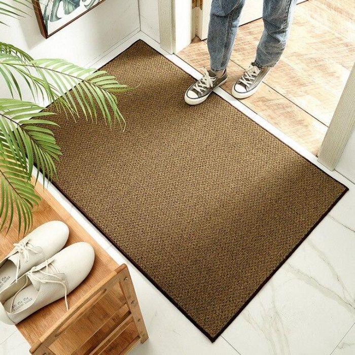 dirbtinio kokoso durų kilimėlio idėja, kurią kilimėlį pasirinkti tvirtą sugeriančią kiliminę medžiagą