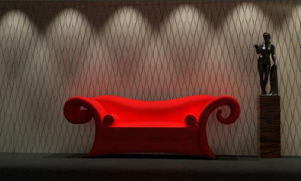 dekoratyvinės-sienų-plokštės-raudona-sofa