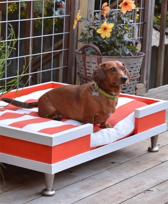 sepet için köpek yavrusu bassinet küçük köpek diy ahşap yastık