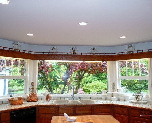 Panoramsko okno v kuhinji