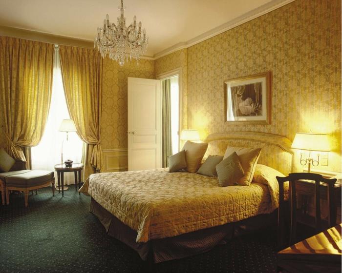 duvar kağıdı-beyaz-tasarım-güzel-duvar-yapılacak fikirler-vintage-yatak odası-sarı