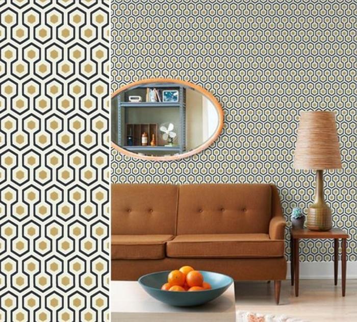 tapetai-dizainas-gyvenamajam kambariui-sienų danga-castorama-wallpaper-castorama