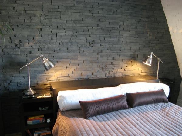 tuğla-imitasyon-duvar kağıdı-yatak odası