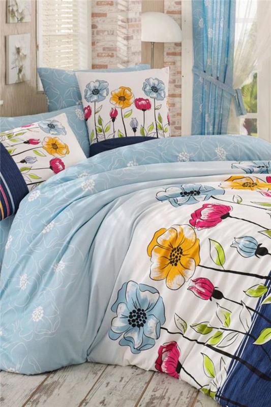 dekorativno-cvetlični-posteljni kompleti-precej-cvetlični-potiski