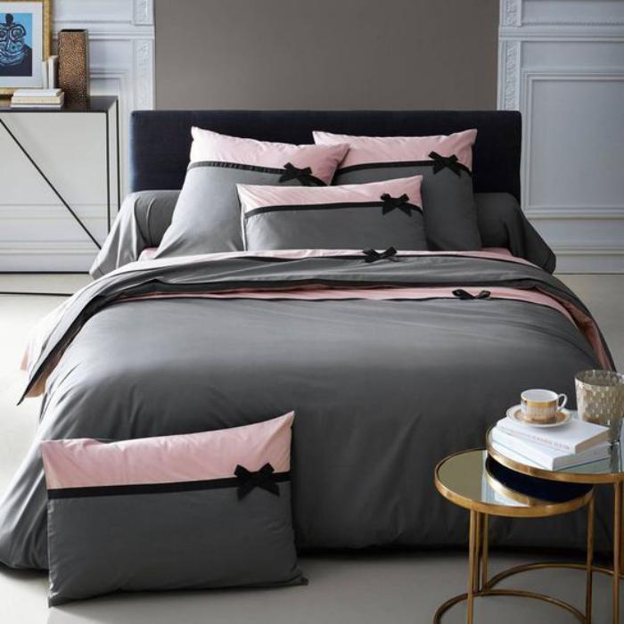 moderne posteljne garniture-sivo-roza-paleta