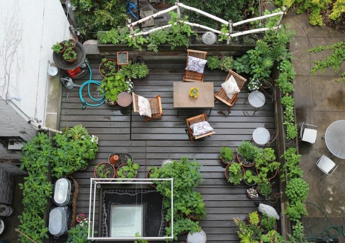 Veranda peyzajı için evin arkasındaki güzel veranda fikirleri, küçük bir bahçe nasıl düzenlenir