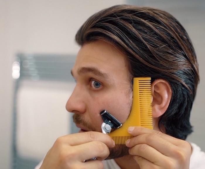sakal tarağı ile yanaklarda sakal nasıl tıraş edilir