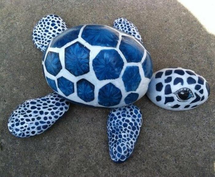 boya çakılları, boyalı çakıllardan yapılmış orijinal kaplumbağa