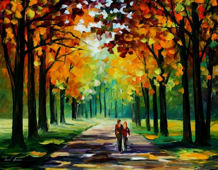 impresionistična slika-jesen-pokrajina-namizje-ideja-lepa-slika