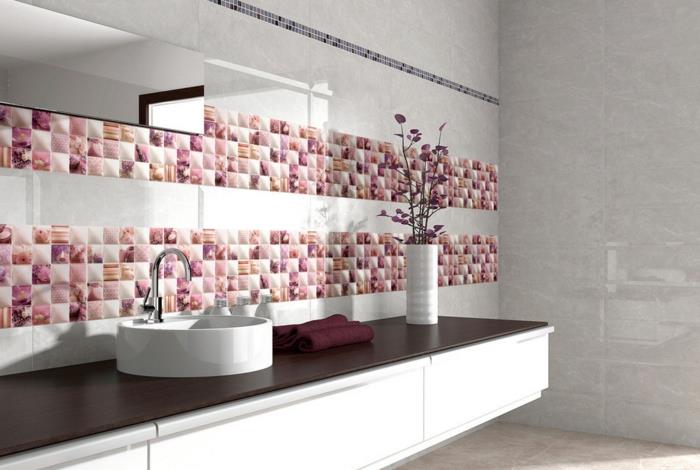 banyo için boya-fayans-orijinal-fikir-yuvarlak lavabo