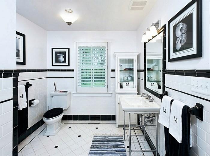 balta-vonios-dažai-juoda-balta-dekoro-vintažo-skonio-elegantiška atmosfera