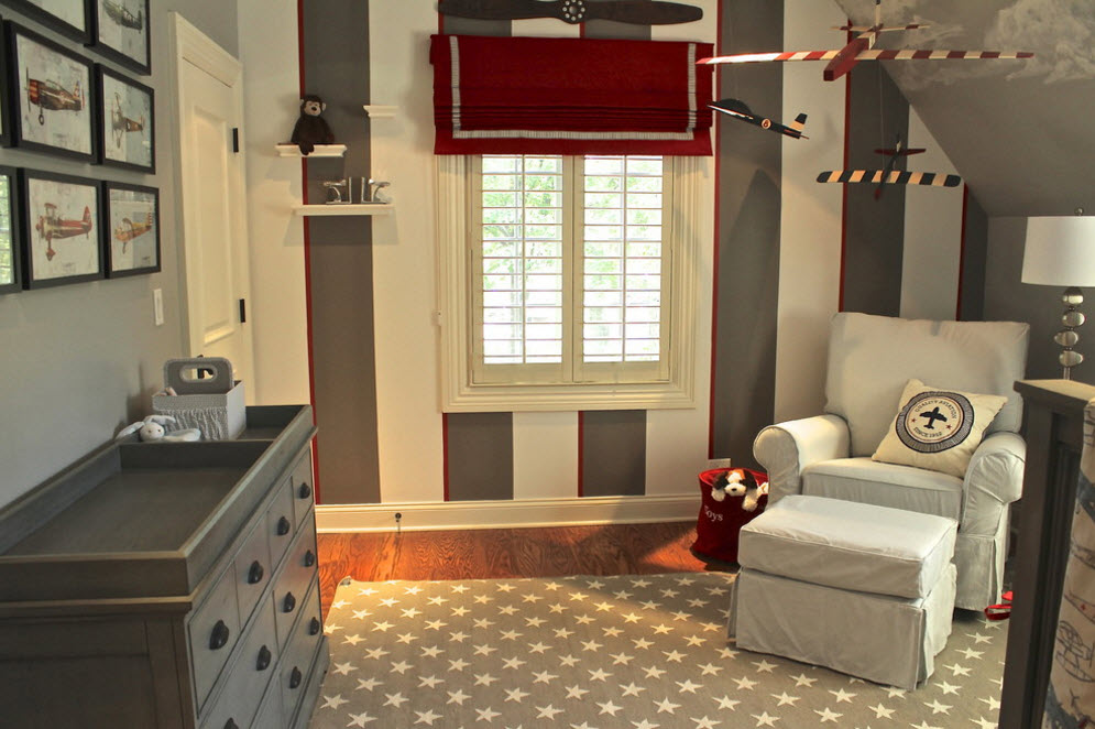 Habitación en tonos de gris