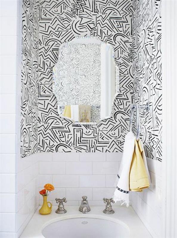 pepier-boyalı-lutece-geometrik-beyaz-banyo için-banyo-iç-seçimi