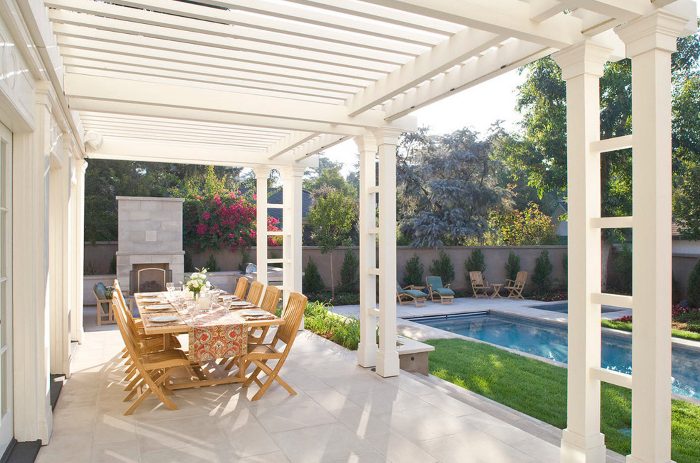 Pérgola en casa