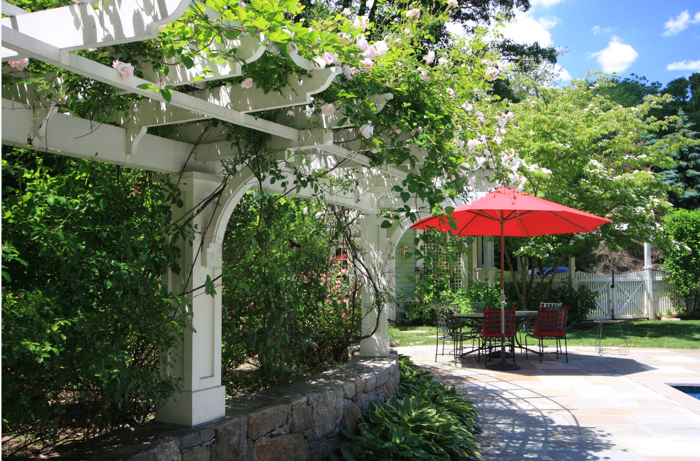 Pérgola para plantas trepadoras