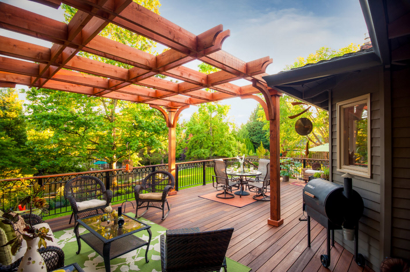 Pérgola en la terraza