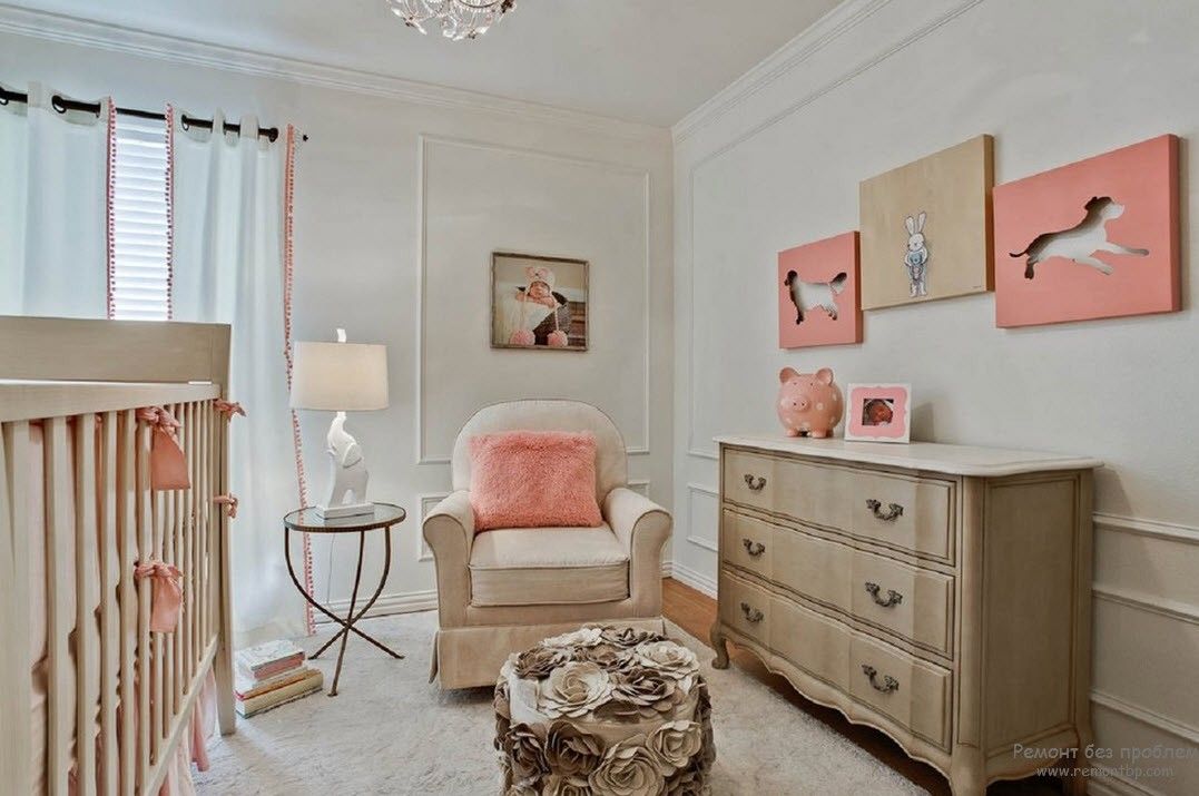 Interior de dormitorio suave