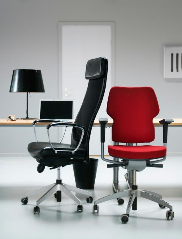 maža ir didelė ergonomiška biuro kėdė