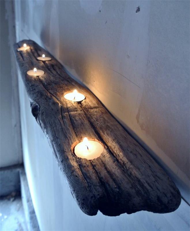 sieninis arbatinis žvakidė-žvakidė-sienų apdaila-medinis namas