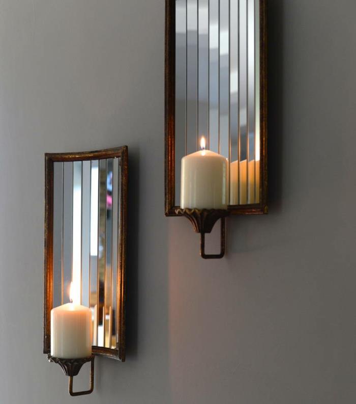 žvakidė-siena-dizainas-žvakidė-interjero dizainas-veidrodžiai