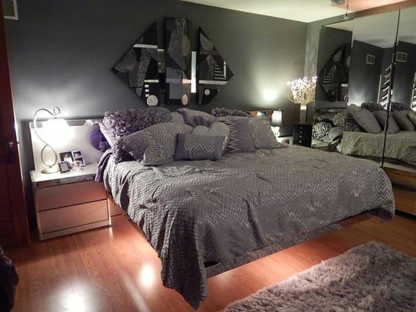 yatak odası-yatak örtüsü-yastık-dokunmatik-lamba
