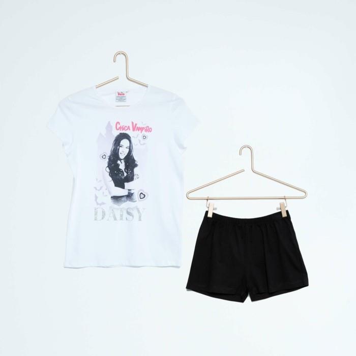 Daysi-girl-in-black-white-resized-summer-pijamas
