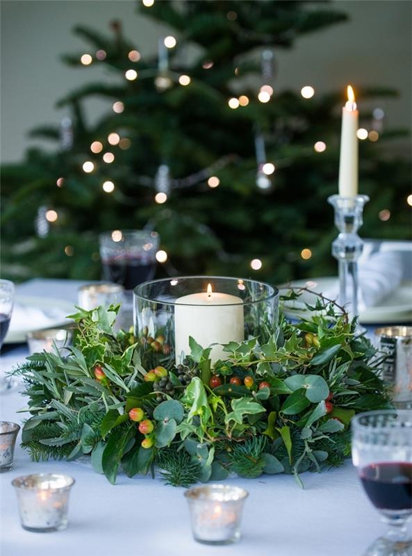 pinterest božični deco bela posoda za sveče stekleno božično drevo minimalistična lahka girlanda kozarec za rdeče vino
