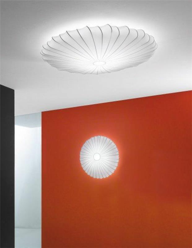 tavan-conforama-led-tavan-ışık-pahalı değil-beyaz-tavan-kırmızı-oturma odası