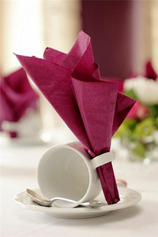 purpurinio popieriaus servetėlių lankstymo-popieriaus-servetėlių lankstymo režimas