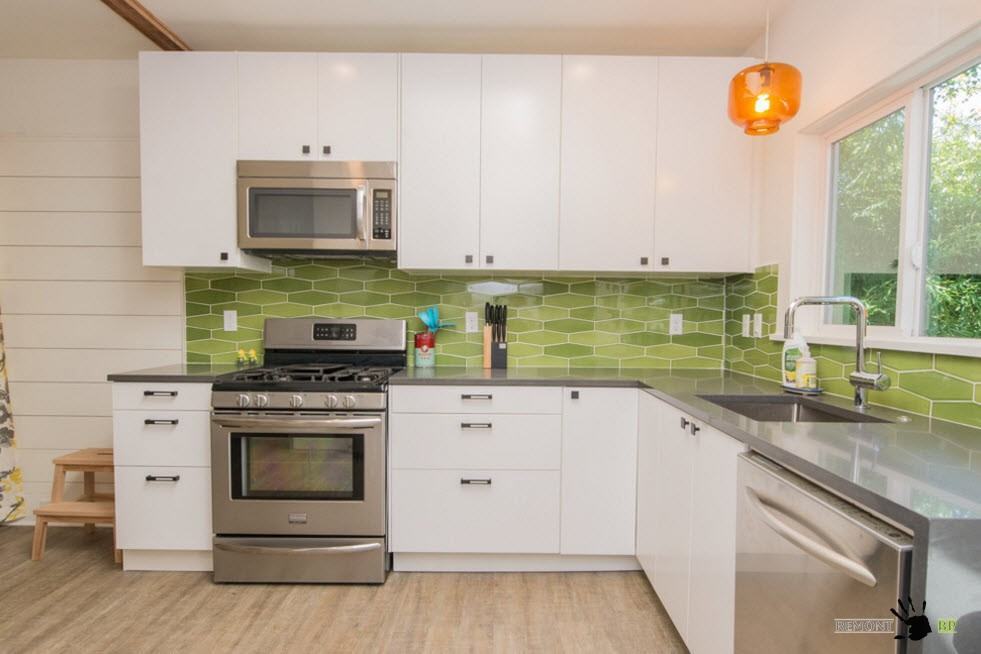 Combinações de branco com verde