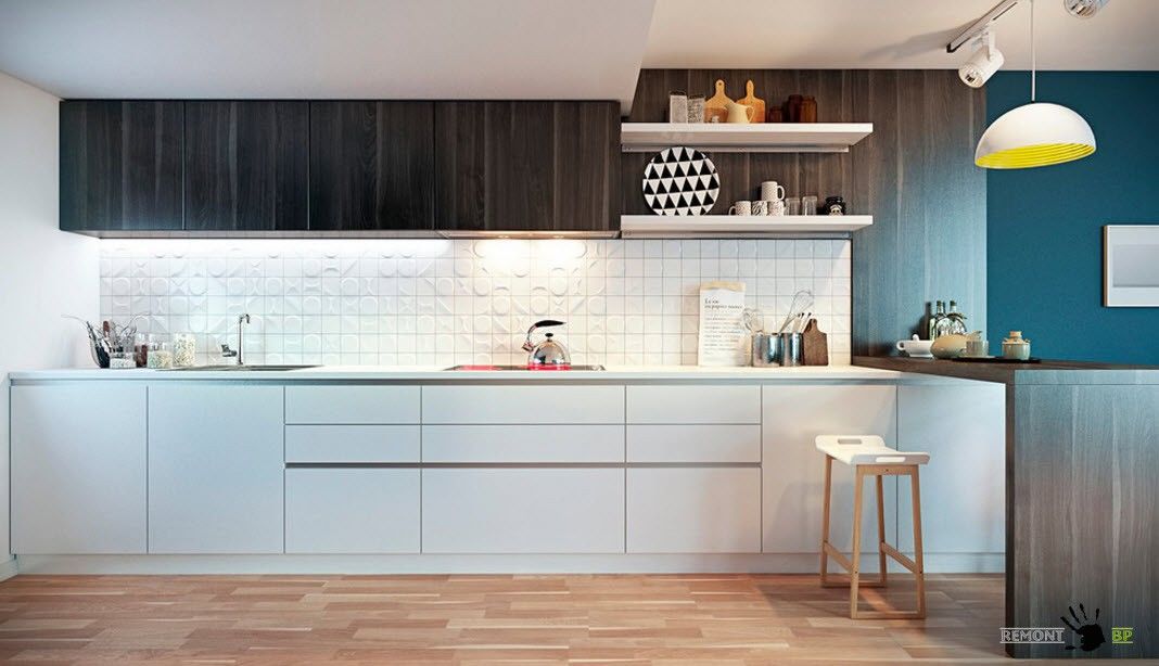 Azulejos brancos em relevo
