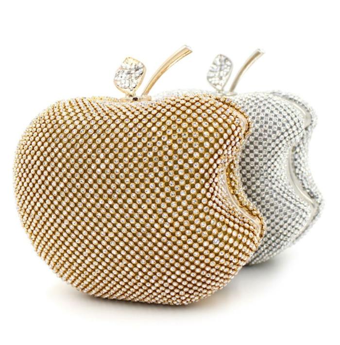 vakarinės sankabos originalios rankinės obuolio formos