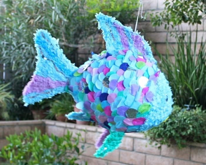 mavi-balık-pinata-nasıl yapılır-sahil-temalı-doğum günü-pinata